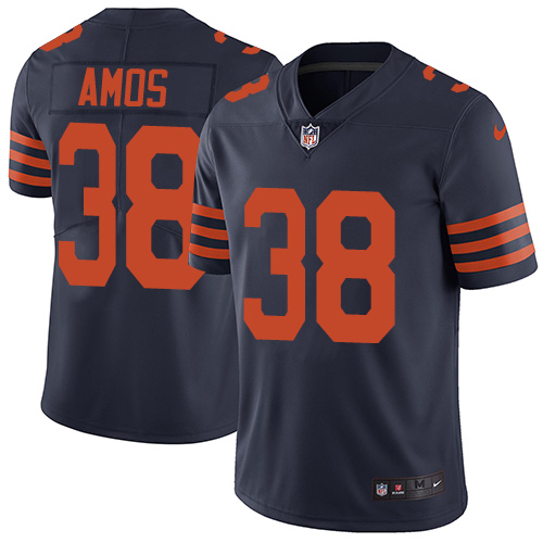 Nike Bears #38 Adrian Amos Navy Blue Alternate Men's Stitched NFL Vapor Untouchable Limited Jersey - Click Image to Close